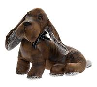 Lesser & Pavey Faux Leather Sitting Dachshund Sausage Dog Doorstop