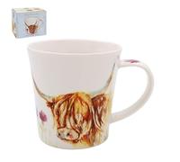 Lesser & Pavey Feather & Fur Highland Cow Mug | Ceramic Coffee Mugs for Home or Work | Premium Design Mugs for All Occasions | Lovely Mug for Tea, Coffee & Hot Drinks - Jennifer Rose Gallery