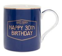 Lesser & Pavey Fine China Gents Society Happy 30th Mug
