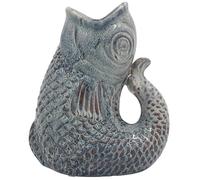 Lesser & Pavey Fish Jug Vase Aqua 23cm | Decorative Ceramic Flower Jug for Fresh or Artificial Bouquets | Stylish Large Vase Alternative and Unique Vases