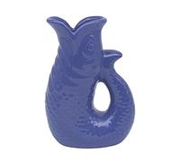Lesser & Pavey Fish Jug Vase Blue 20cm | Decorative Ceramic Flower Jug for Fresh or Artificial Bouquets | Stylish Vase Alternative Gift for Lovers of Unique Flower Vases
