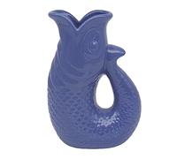 Lesser & Pavey Fish Jug Vase Blue 26cm | Decorative Ceramic Flower Jug for Fresh & Artificial Bouquets | Stylish Home Décor Vase Alternative to Glass & Small Flower Vases