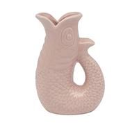 Lesser & Pavey Fish Jug Vase Pink 20cm | Ceramic Flower Jug for Fresh or Artificial Bouquets | Unique Decorative Vase & Gift for Fans of Stylish Flower Vases and Home Display Pieces