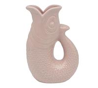 Lesser & Pavey Fish Jug/Vase Pink 26cm | Decorative Ceramic Flower Vase for Fresh & Artificial Flowers | Stylish Home Décor Jug | Alternative to Glass Vase