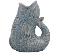 Lesser & Pavey Fish Jug Vase Sky Blue 23cm | Decorative Ceramic Flower Jug for Fresh or Artificial Bouquets | Unique Large Vase Alternative and Stylish Vases