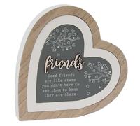 Lesser & Pavey Friends 3D Heart Plaque for Gift & Decor | Ideal Signs & Plaque Birthday Gifts for Women & Men | Designed By Love and Affection | Lovely Plaques for Home & Office