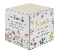 Lesser & Pavey Friends Cube By Love & Affection | Decorative Friendship Cube Ornament | Perfect for Home Décor | Gift for Friends or Special Occasions | Meaningful Keepsake