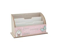 Lesser & Pavey Friends And Family Letter Rack | Wooden Rack For Home & Offices | Lovely Gift For Women & Men | 3 Compartment Letter Holder
