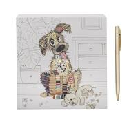 Lesser & Pavey Funky Art Memo Pad | Artistic Square Memo Block For Office, Home or Schools | Murphy Mutt Memo Pad Block With Lovely Designs - Bug Art