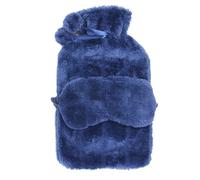 Lesser & Pavey Hot Water Bottle | Furry Hot Water Bottle with Pom Pom | 'Hot Water Bottle' | Comfortable Sleep with Mask | Hot Water Bag for Pain Relief - Cozy and Comfy