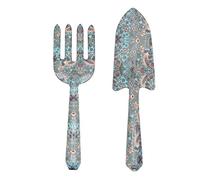 Lesser & Pavey Gardeners Gift Sets Strawberry Thief Tool Set 2 for Home Garden | Durable Steel Hand Cultivator Fork and Hand Trowel Gardening Tool Kit for Daily Use | Lovely Gift for Women and Men