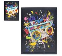 Lesser & Pavey Ghetto Blaster Wall Art | Retro Music Neon Wall Sign for Bedroom Lounge Bar or Office | Cool LED Lighted Display | Decorative Vintage Boom Box Wall Décor for Music and Art Lovers