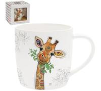 Lesser & Pavey Gina Giraffe Mug | Ceramic Coffee Mugs for Home or Work | Premium Design Mugs for All Occasions | Designed by Bug Art Lovely Mugs for Tea, Coffee & Hot Drinks