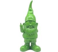 Lesser & Pavey Gnomes Home Decor Figurines & Ornaments For Home & Office | Decorative Home Accessories Statues For Indoor & Outdoor | Lovely Gifts for Women & Men Swearing Green 27 Cm