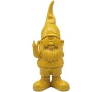 Lesser & Pavey Gnomes Home Decor Figurines & Ornaments For Home & Office | Decorative Home Accessories Statues For Indoor & Outdoor | Lovely Gifts for Women & Men Swearing Yellow 20 Cm