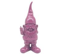 Lesser & Pavey Gnomes Home Decor Figurines & Ornaments For Home & Office | Decorative Home Accessories Statues For Indoor & Outdoor | Lovely Gifts for Women & Men Swearing Purple 15 Cm
