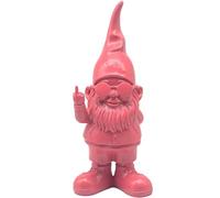 Lesser & Pavey Gnomes Home Decor Figurines & Ornaments For Home & Office | Decorative Home Accessories Statues For Indoor & Outdoor | Lovely Gifts for Women & Men Swearing Pink 27 Cm