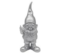 Lesser & Pavey Gnomes Home Decor Figurines & Ornaments For Home & Office | Decorative Home Accessories Statues For Indoor & Outdoor | Lovely Gifts for Women & Men Swearing Silver 27 Cm
