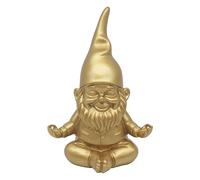 Lesser & Pavey Gnomes Home Decor Figurines & Ornaments For Home & Office | Decorative Home Accessories Statues For Indoor & Outdoor | Lovely Gifts for Women & Men Yoga Pose Gold