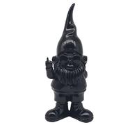 Lesser & Pavey Gnomes Home Decor Figurines & Ornaments For Home & Office | Decorative Home Accessories Statues For Indoor & Outdoor | Lovely Gifts for Women & Men Swearing Black 27 Cm