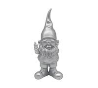 Lesser & Pavey Gnomes Home Decor Figurines & Ornaments For Home & Office | Decorative Home Accessories Statues For Indoor & Outdoor | Lovely Gifts for Women & Men Swearing Silver 20 Cm
