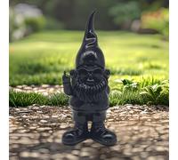 Lesser & Pavey Gnomes Home Decor Figurines & Ornaments For Home & Office | Decorative Home Accessories Statues For Indoor & Outdoor | Lovely Gifts for Women & Men Swearing Black 20 Cm