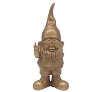 Lesser & Pavey Gnomes Home Decor Figurines & Ornaments For Home & Office | Decorative Home Accessories Statues For Indoor & Outdoor | Lovely Gifts for Women & Men Swearing Gold 27 Cm
