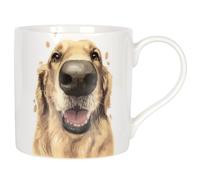 LESSER & PAVEY Golden Retriever Mug Robert James Hull Tea and Coffee Mugs for Hot Drinks | Fine China Printed Mugs for Kitchen & Home | Reusable Ceramic Cups for Every Occasion | Gifts for Women & Men