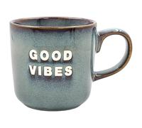 LESSER & PAVEY Good Vibes Reactive Glaze Mug Elements Tea and Coffee Mugs for Hot Drinks | Fine China Printed Mugs for Kitchen & Home | Reusable Ceramic Cups for Every Occasion | Gifts for Women & Men