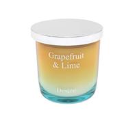 Lesser & Pavey Grapefruit & Lime Boutique Scented Candle in Ombre Glass Jar - 36 Hour Burn Time - Stylish Home Decor Hand Poured Candle