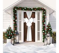 Lesser & Pavey GREY Festive Decorative Fabric Door Bow