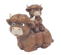 Lesser & Pavey Hamish Highland Cow 15cm Home Decor Figurines & Ornaments For Home & Office | Decorative Home Accessories Statues For Indoor & Outdoor | Lovely Gifts for Women & Men