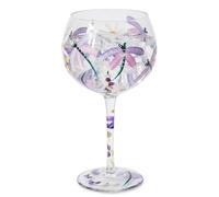 Lesser & Pavey Hand Painted Johnstone Dragonflies & Daisies Gin Glass | Home, Kitchen, Restaurant & Parties, Gin Glassware, Gift For Women, Men, Wedding & Christmas