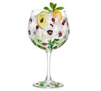 Lesser & Pavey Hand Painted Ladybird Gin Glass Gift Box | ladybird artwork, Lynsey Johnstone design, clear stemmed form, presentation packaging, decorative tableware
