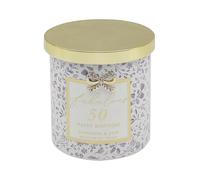 Lesser & Pavey Happy Birthday 50th Candle Madelaine by Hearts Design for Home & Decor | Long Burning Aromatherapy Candle Set for Relaxation | Large Scented Candles Birthday Gifts for Women & Men