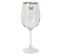 Lesser & Pavey Happy Birthday 80th Wine Glass Madelaine by Hearts Design for Home & Restaurants | Stylish Wine Glasses for Hot & Cold Drinks | Lovely Drinking Glasses Birthday Gift for Women & Men