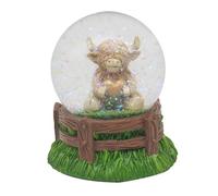 Lesser & Pavey Happy Highland Cow Highland Cow Heart Waterglobe Figurines & Ornaments For Home & Office | Decorative Home Accessories Statues For Indoor & Outdoor | Lovely Gifts for Women & Men