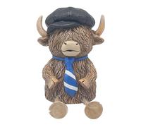 Lesser & Pavey Happy Highland Cow Highland Cow Money Bank Flatcap For Savings | Lovely Money Box For Money Saving Challenge | Money Tin or Money Saving Box For Adults | Ideal Money Safe For Kids