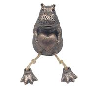 Lesser & Pavey Happy Hippo With String Legs Home Decor Figurines & Ornaments For Home & Office | Decorative Accessories Statues For Indoor & Outdoor | Lovely Gifts for Women & Men