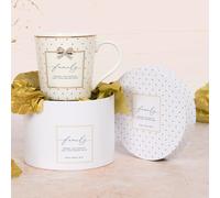 Lesser & Pavey Heart Design Bow Ceramic Mug Family