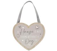 Lesser & Pavey Heart Plaque Dog for Gift & Decor | Ideal Signs & Plaque Birthday Gifts for Women & Men | Designed By Love and Affection | Lovely Plaques for Home & Office