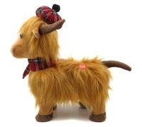 Lesser & Pavey Highland Cow Dancing Tartan Home Decor Figurines & Ornaments For Home & Office | Decorative Home Accessories Statues For Indoor & Outdoor | Lovely Gifts for Women & Men