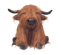 Lesser & Pavey Antique Pals Weighted Animal Doorstop Vintage Effect - Lion, Stag, Cockapoo, Pig, Rhino, Hippo and More Designs (Highland Cow)