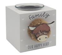 Lesser & Pavey Highland Cow Family Home Decor Candle Holder
