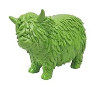 Lesser & Pavey Highland Cow Green Home Decor Figurines & Ornaments For Home & Office | Decorative Home Accessories Statues For Indoor & Outdoor | Lovely Gifts for Women & Men