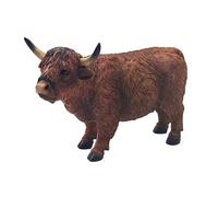 Lesser & Pavey Highland Cow Ornament - Lying or Standing Poses (Standing Large) - Brown