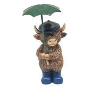 Lesser & Pavey Highland Cow Rainy Days Home Decor Figurines & Ornaments For Home & Office | Decorative Home Accessories Statues For Indoor & Outdoor | Lovely Gifts for Women & Men