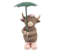 Lesser & Pavey Highland Cow Rainy Days Home Decor Figurines & Ornaments For Home & Office | Decorative Home Accessories Statues For Indoor & Outdoor | Lovely Gifts for Women & Men