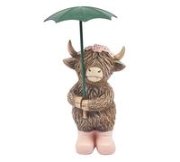 Lesser & Pavey Highland Cow Rainy Days Home Decor Figurines & Ornaments For Home & Office | Decorative Home Accessories Statues For Indoor & Outdoor | Lovely Gifts for Women & Men