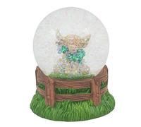 Lesser & Pavey Highland Cow Thistle Waterglobe Home Decor Figurines & Ornaments For Home & Office | Decorative Home Accessories Statues For Indoor & Outdoor | Lovely Gifts for Women & Men